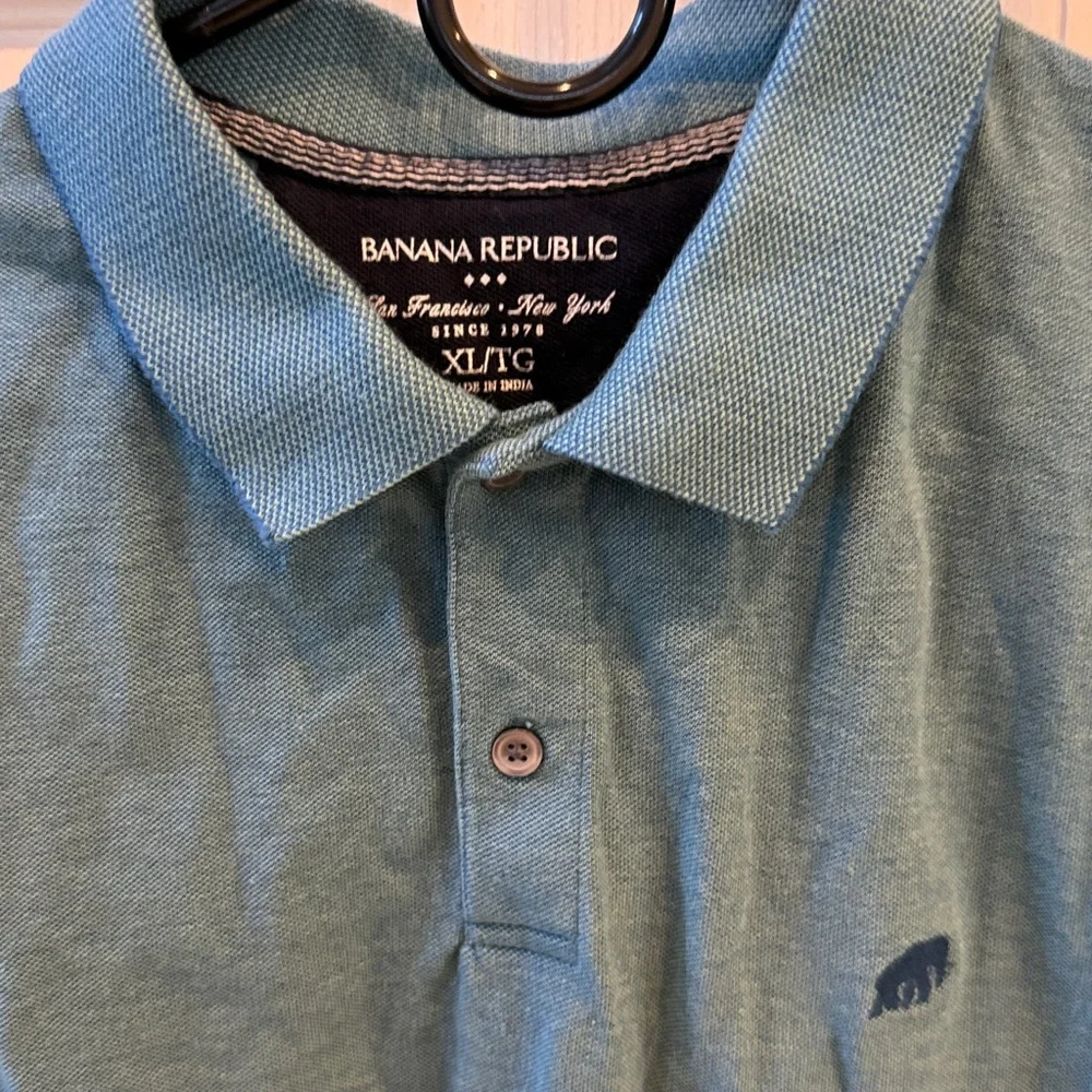 Banana Republic Teal Polo Shirt. Size xl